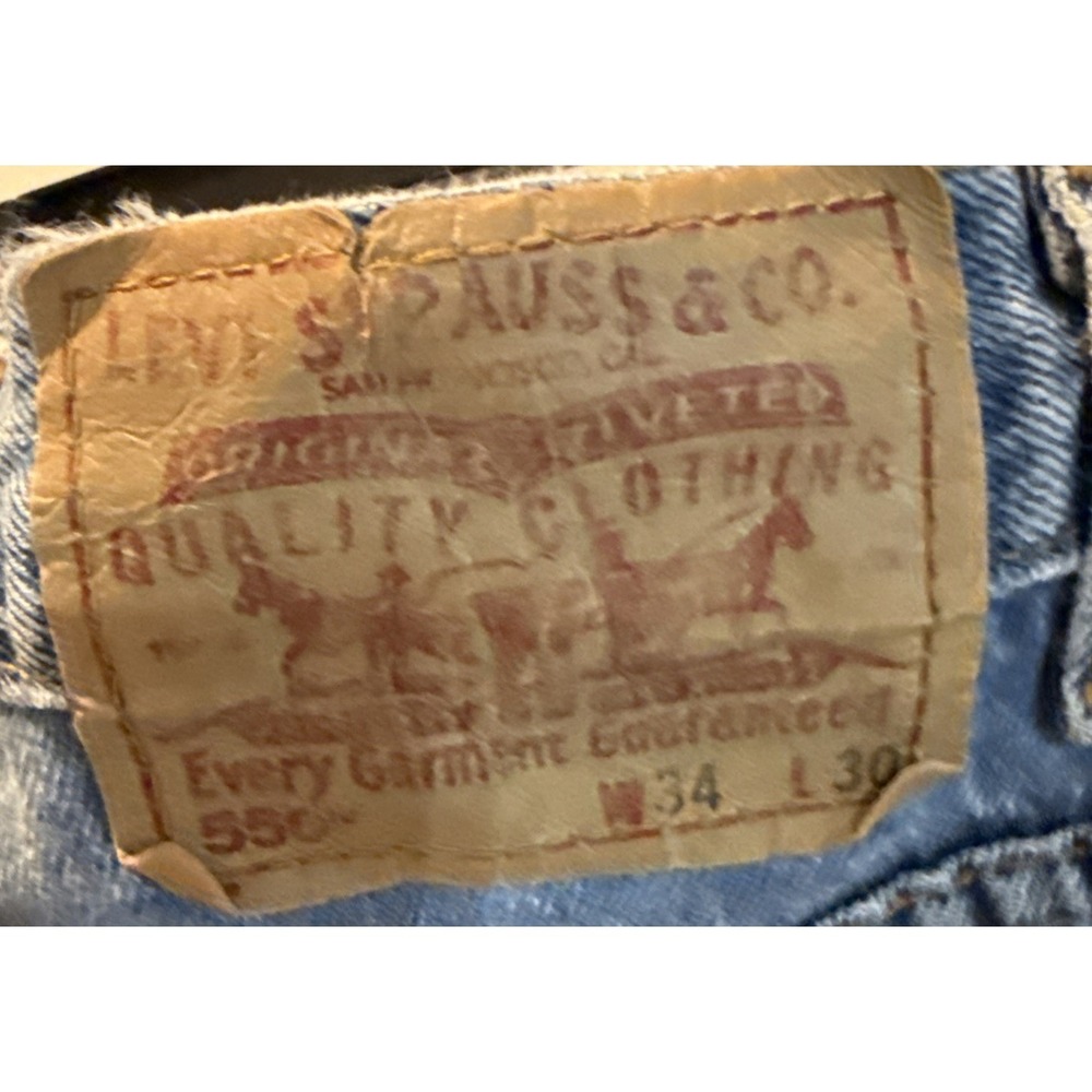 Levi's 550 Red Tab Jeans Vintage Made in USA 34x30